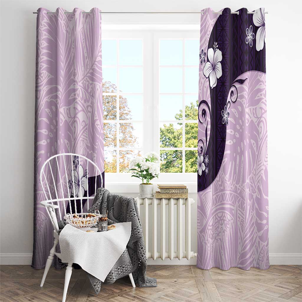 Polynesia Hibiscus Window Curtain Thistle Curve Motif LT05 - Polynesian Pride