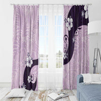 Polynesia Hibiscus Window Curtain Thistle Curve Motif LT05 - Polynesian Pride
