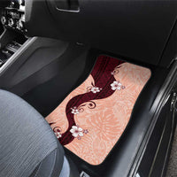 Polynesia Hibiscus Car Mats Rose Bud Curve Motif LT05 - Polynesian Pride