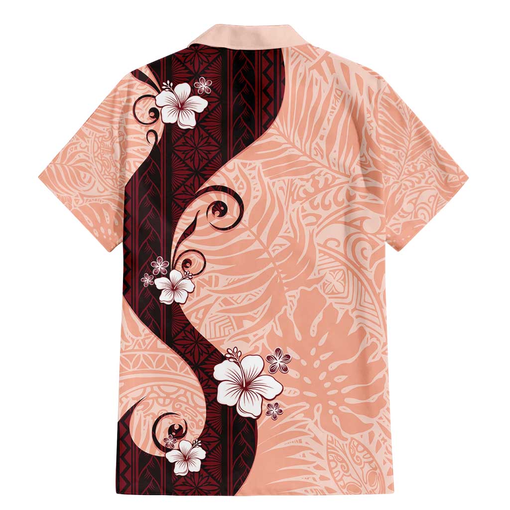 Polynesia Hibiscus Family Matching Mermaid Dress and Hawaiian Shirt Rose Bud Curve Motif LT05 - Polynesian Pride