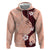 Polynesia Hibiscus Hoodie Rose Bud Curve Motif - Polynesian Pride