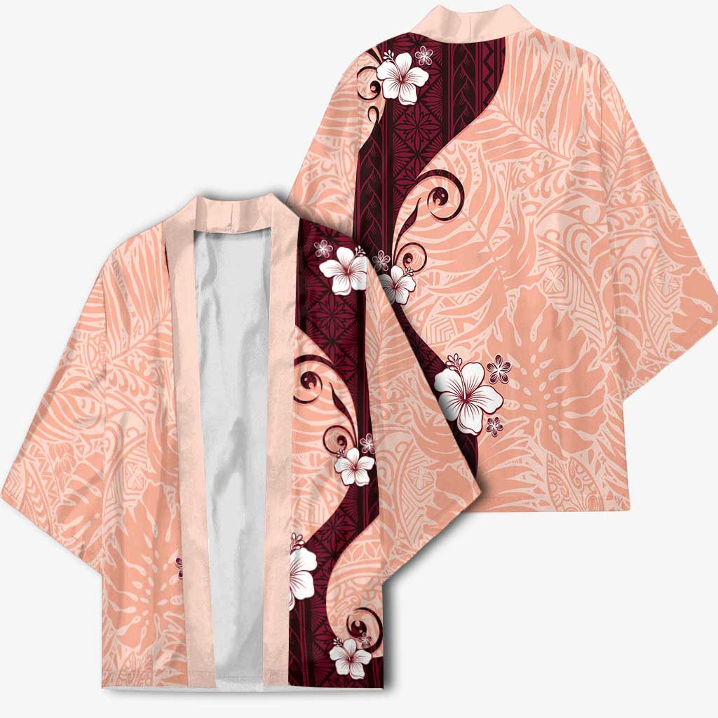 Polynesia Hibiscus Kimono Rose Bud Curve Motif LT05 - Polynesian Pride