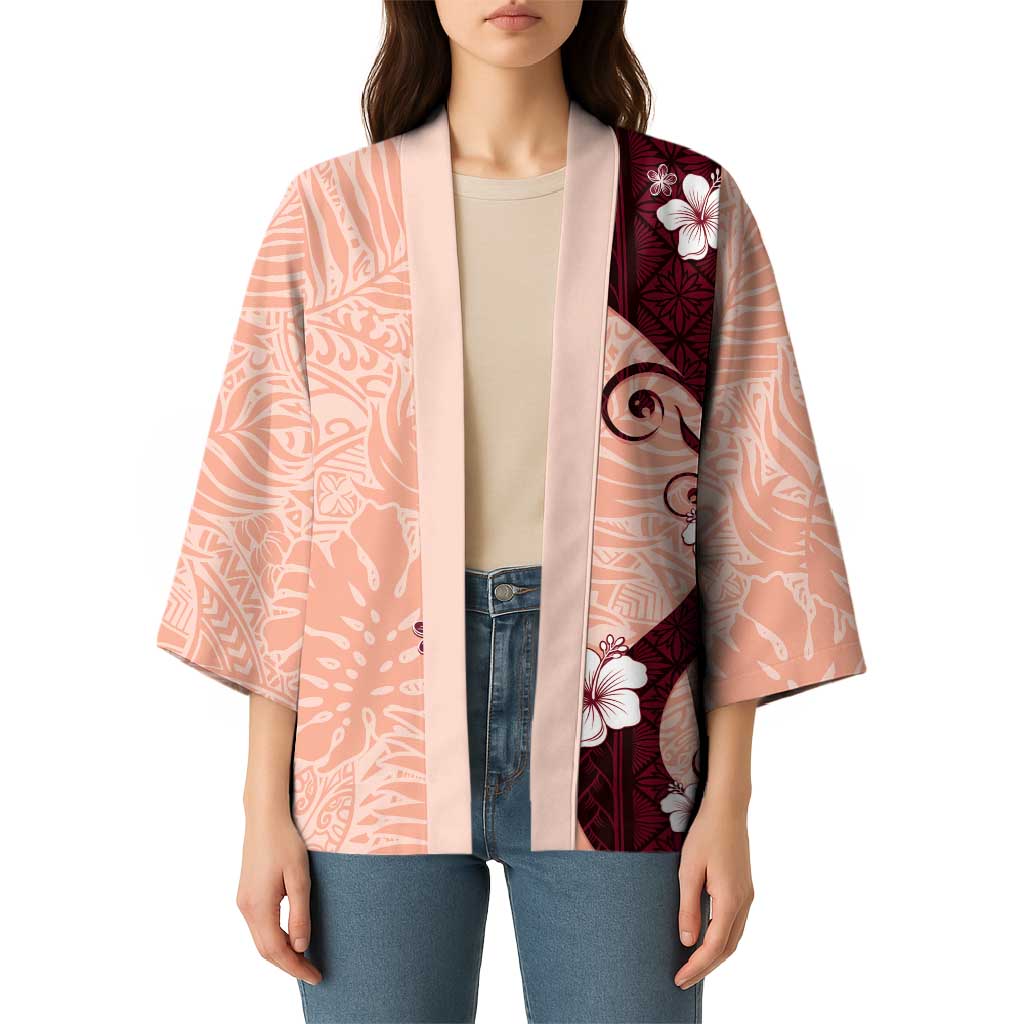 Polynesia Hibiscus Kimono Rose Bud Curve Motif LT05 - Polynesian Pride