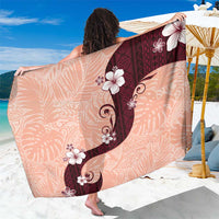 Polynesia Hibiscus Sarong Rose Bud Curve Motif LT05 One Size 44 x 66 inches Red - Polynesian Pride