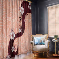 Polynesia Hibiscus Window Curtain Rose Bud Curve Motif LT05 - Polynesian Pride