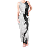 Polynesia Hibiscus Tank Maxi Dress White Curve Motif LT05 Women White - Polynesian Pride