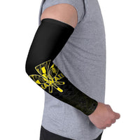 Personalised Aloha Hawaii Kahili Arm Sleeves Kanaka Maoli With Kakau Pattern