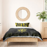 Aloha Hawaii Kahili Bedding Set Kanaka Maoli With Kakau Pattern
