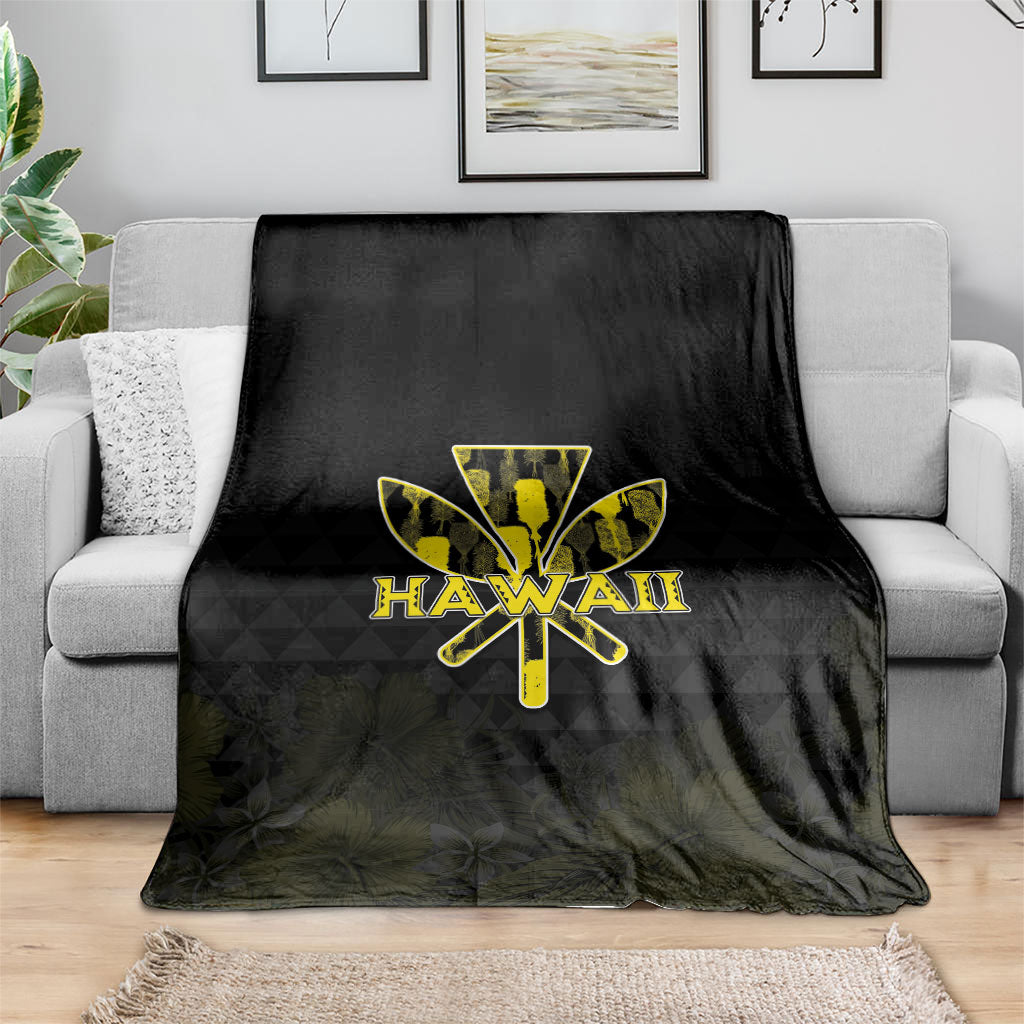 Aloha Hawaii Kahili Blanket Kanaka Maoli With Kakau Pattern
