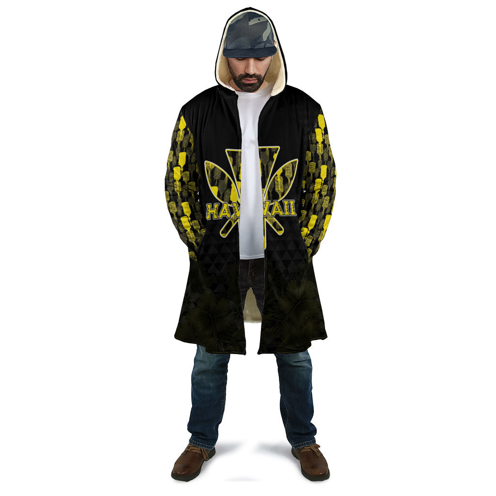 Personalised Aloha Hawaii Kahili Cloak Kanaka Maoli With Kakau Pattern