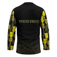 Personalised Aloha Hawaii Kahili Hockey Jersey Kanaka Maoli With Kakau Pattern