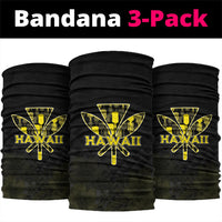 Aloha Hawaii Kahili Neck Gaiter Kanaka Maoli With Kakau Pattern