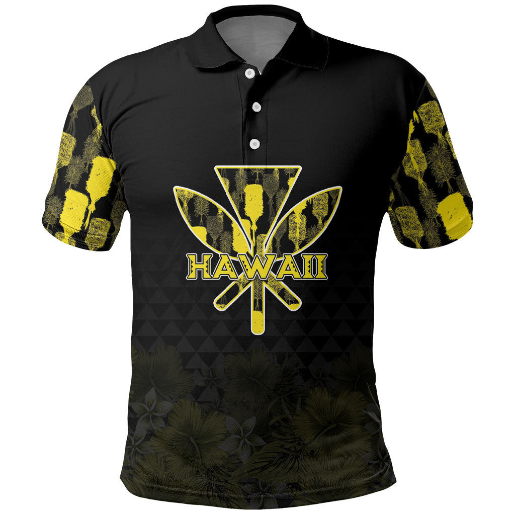 Personalised Aloha Hawaii Kahili Polo Shirt Kanaka Maoli With Kakau Pattern LT05