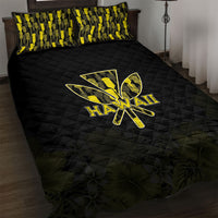 Aloha Hawaii Kahili Quilt Bed Set Kanaka Maoli With Kakau Pattern