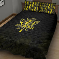 Aloha Hawaii Kahili Quilt Bed Set Kanaka Maoli With Kakau Pattern