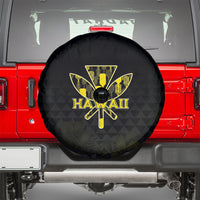 Aloha Hawaii Kahili Spare Tire Cover Kanaka Maoli With Kakau Pattern