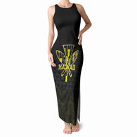 Personalised Aloha Hawaii Kahili Tank Maxi Dress Kanaka Maoli With Kakau Pattern