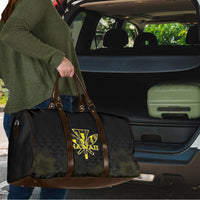 Aloha Hawaii Kahili Travel Bag Kanaka Maoli With Kakau Pattern