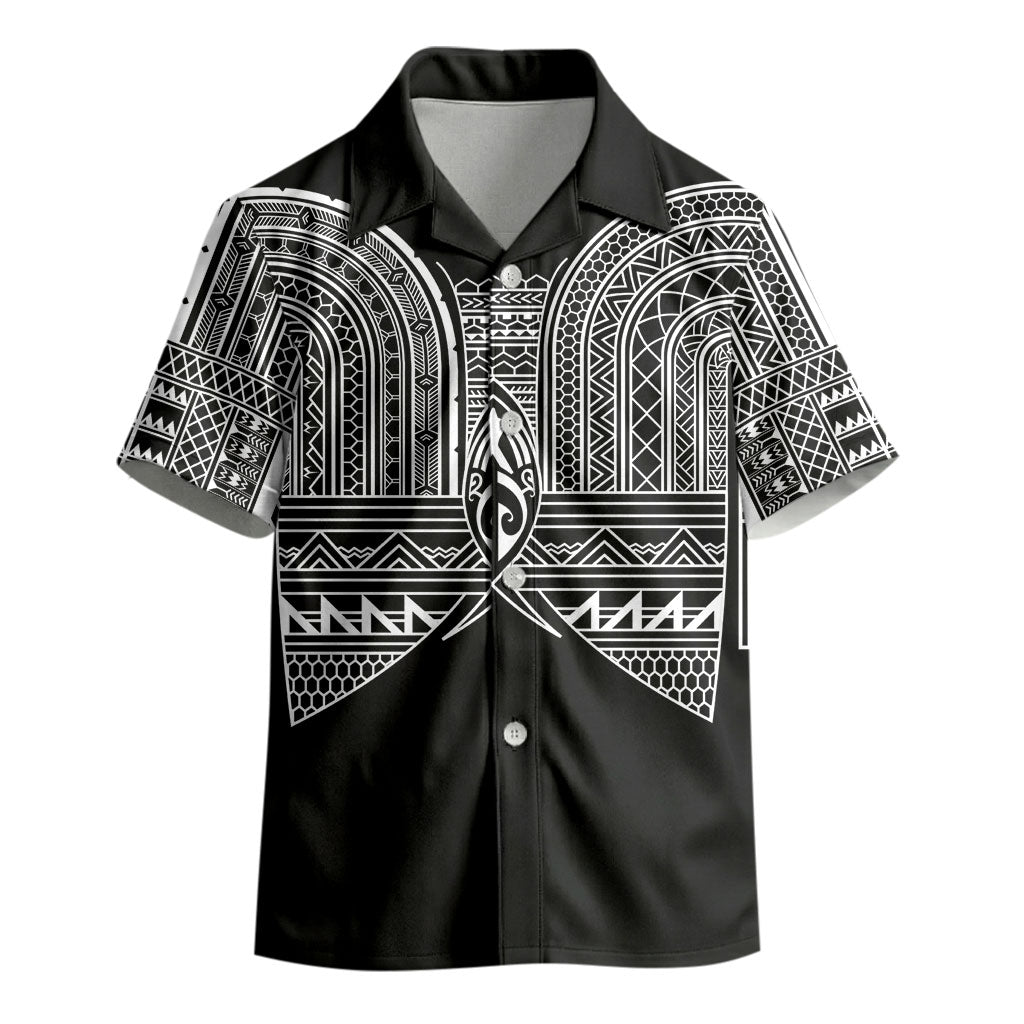 Philippines Igorot Tribal Inspired Kid Hawaiian Shirt Black Version