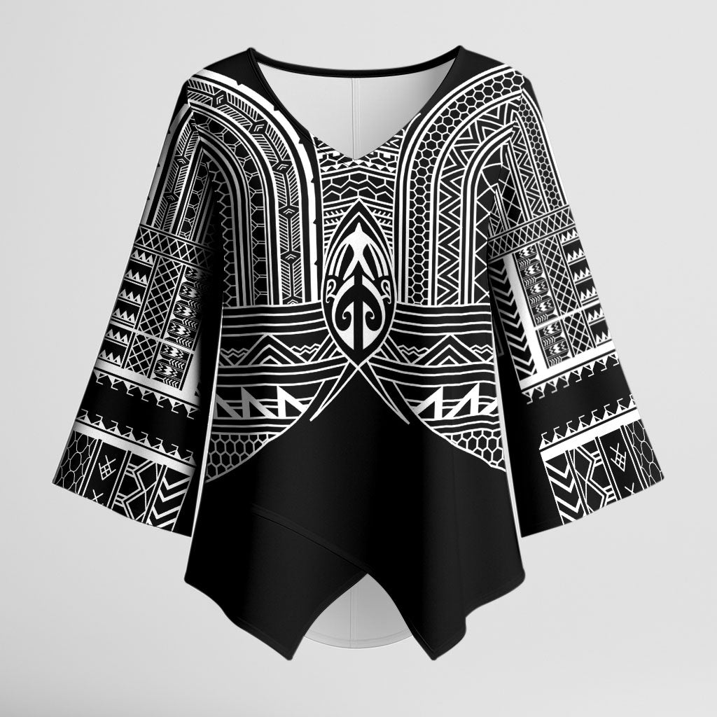Philippines Igorot Tribal Inspired Kimono Sleeve Blouse Black Version
