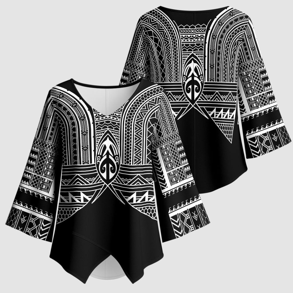 Philippines Igorot Tribal Inspired Kimono Sleeve Blouse Black Version