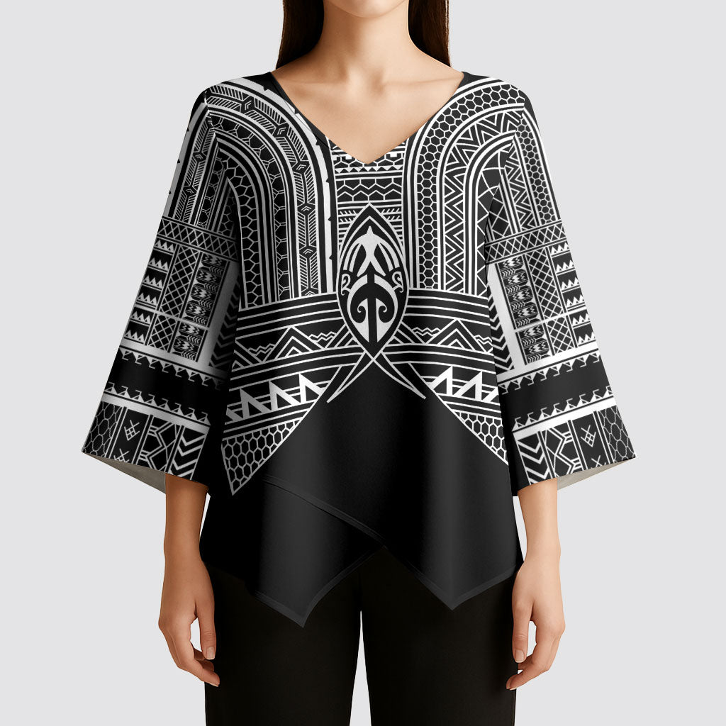 Philippines Igorot Tribal Inspired Kimono Sleeve Blouse Black Version