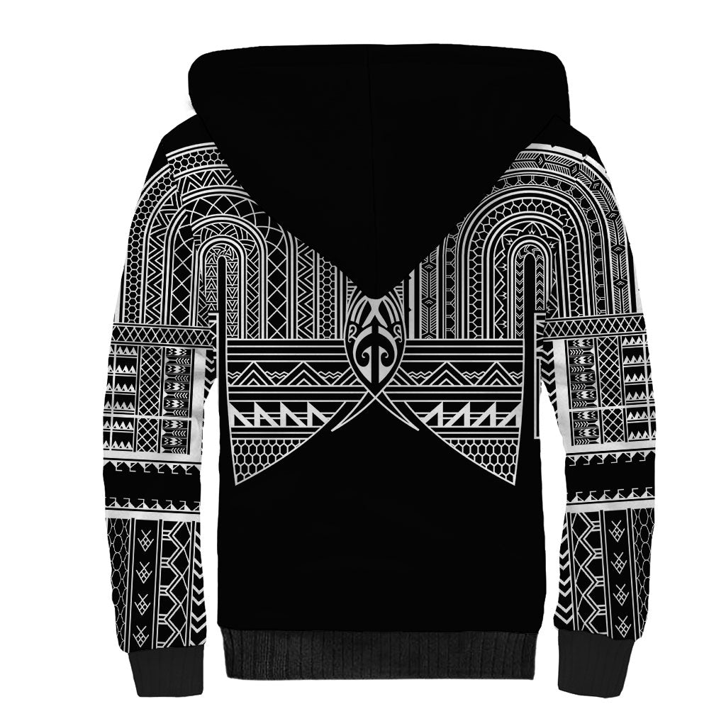 Philippines Igorot Tribal Inspired Sherpa Hoodie Black Version