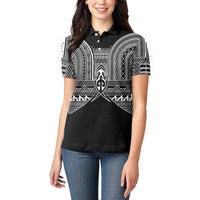 Philippines Igorot Tribal Inspired Women Polo Shirt Black Version