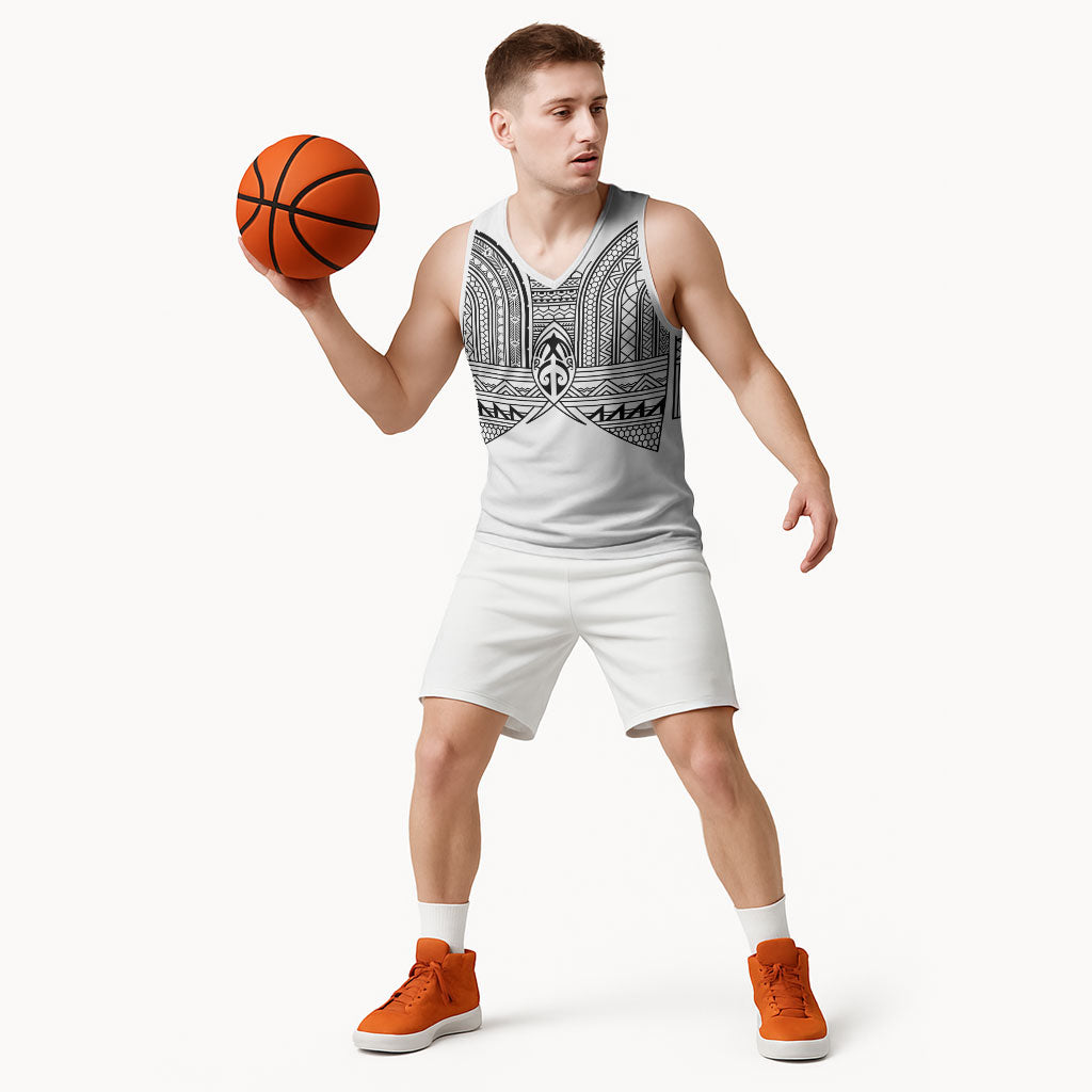 Philippines Igorot Tribal Inspired Basketball Jersey White Version