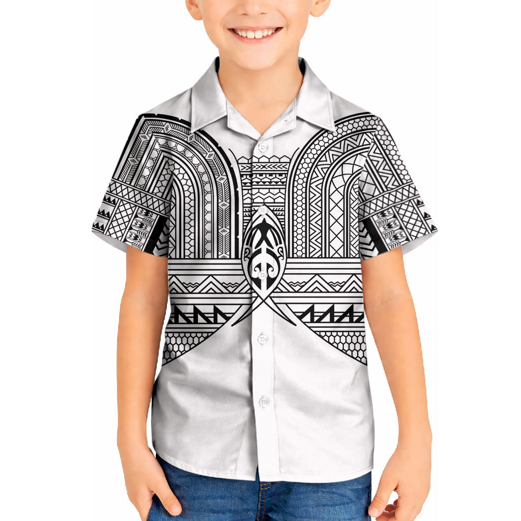 Philippines Igorot Tribal Inspired Kid Hawaiian Shirt White Version