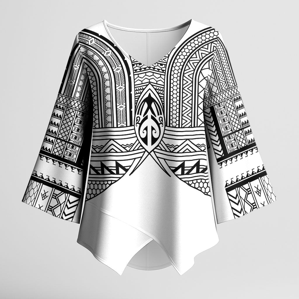 Philippines Igorot Tribal Inspired Kimono Sleeve Blouse White Version