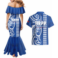 Samoa HRPP Party Couples Matching Mermaid Dress and Hawaiian Shirt Polynesian Pattern - Polynesian Pride