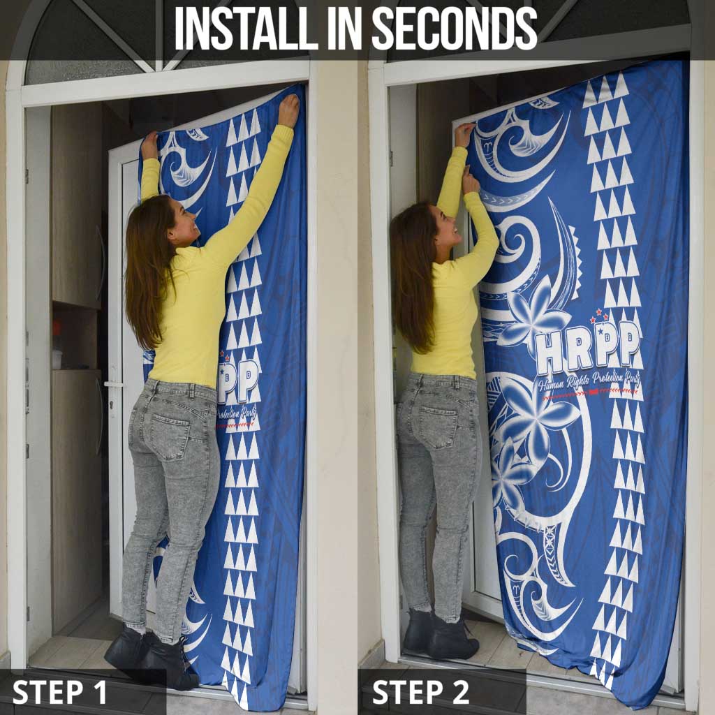 Samoa HRPP Party Door Cover Polynesian Pattern - Polynesian Pride