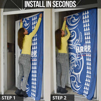 Samoa HRPP Party Door Cover Polynesian Pattern - Polynesian Pride