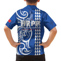 Samoa HRPP Party Family Matching Long Sleeve Bodycon Dress and Hawaiian Shirt Polynesian Pattern - Polynesian Pride