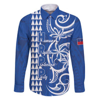 Samoa HRPP Party Family Matching Puletasi and Hawaiian Shirt Polynesian Pattern - Polynesian Pride