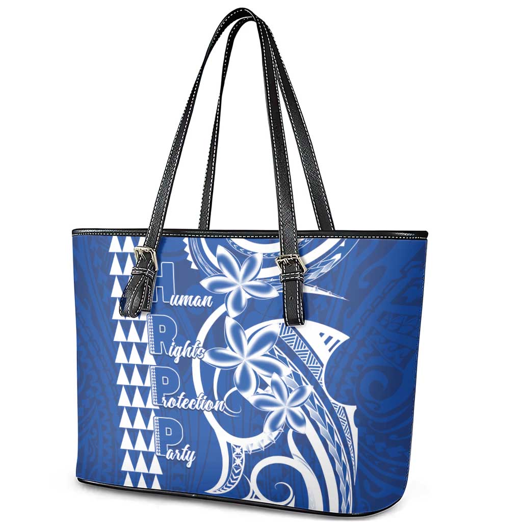 Samoa HRPP Party Leather Tote Bag Polynesian Pattern LT05 - Polynesian Pride
