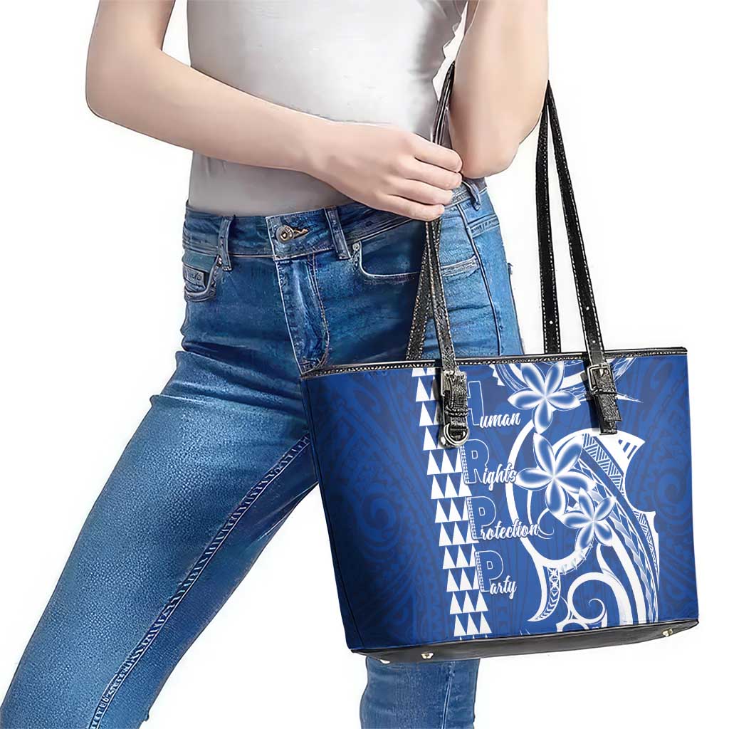 Samoa HRPP Party Leather Tote Bag Polynesian Pattern LT05 - Polynesian Pride