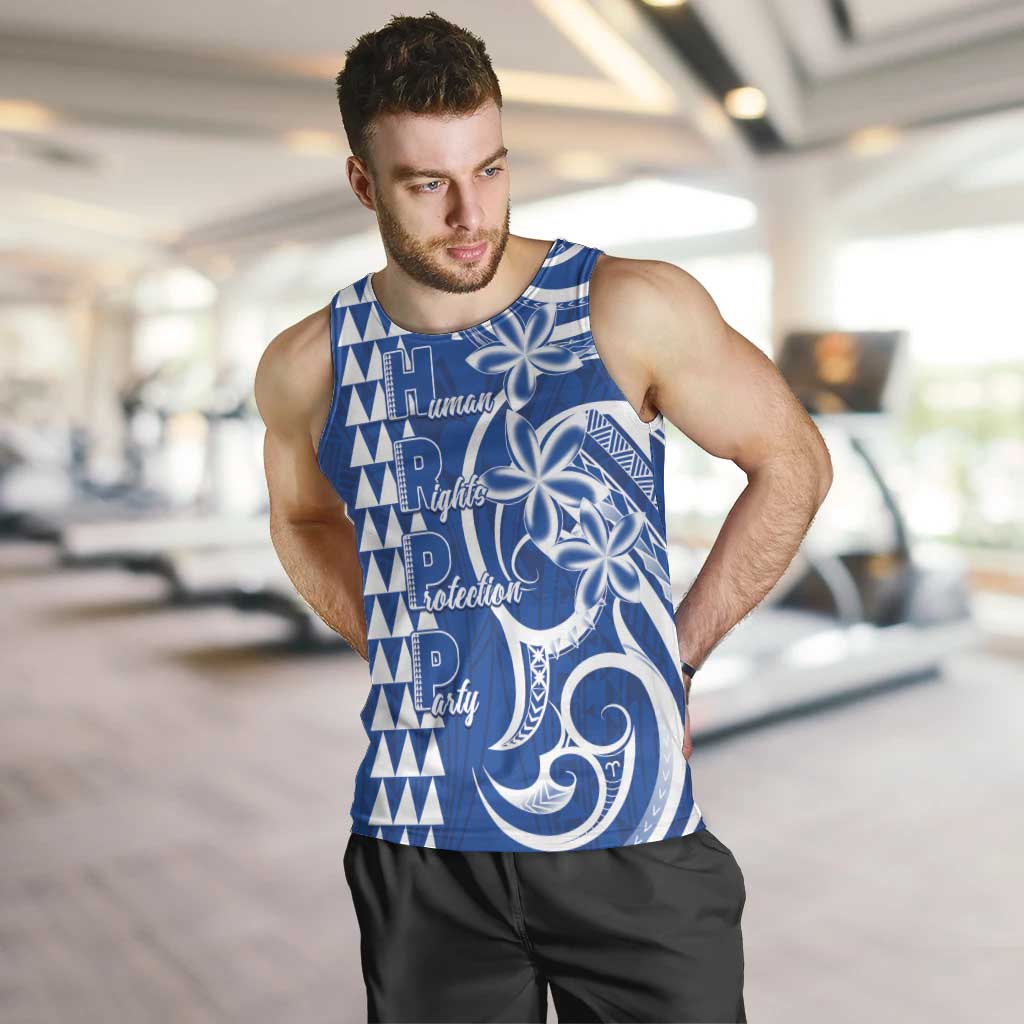 Samoa HRPP Party Men Tank Top Polynesian Pattern - Polynesian Pride