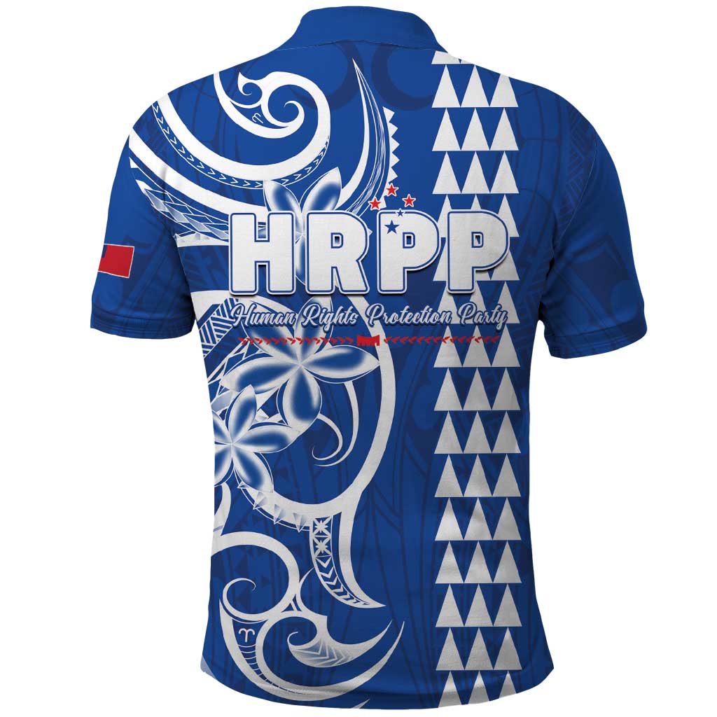 Samoa HRPP Party Polo Shirt Polynesian Pattern - Polynesian Pride