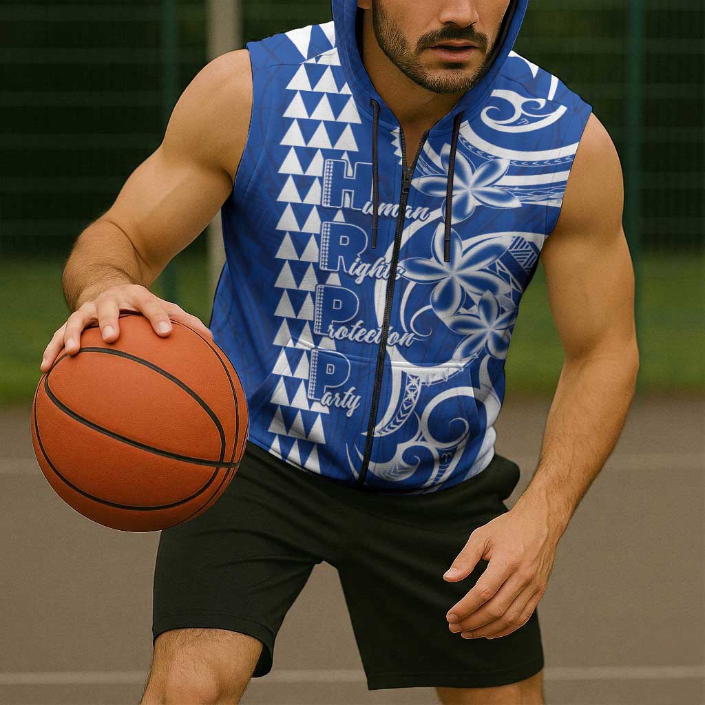 Samoa HRPP Party Sleeveless Zip Hoodie Polynesian Pattern LT05 - Polynesian Pride