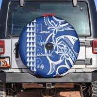 Samoa HRPP Party Spare Tire Cover Polynesian Pattern LT05 Blue - Polynesian Pride