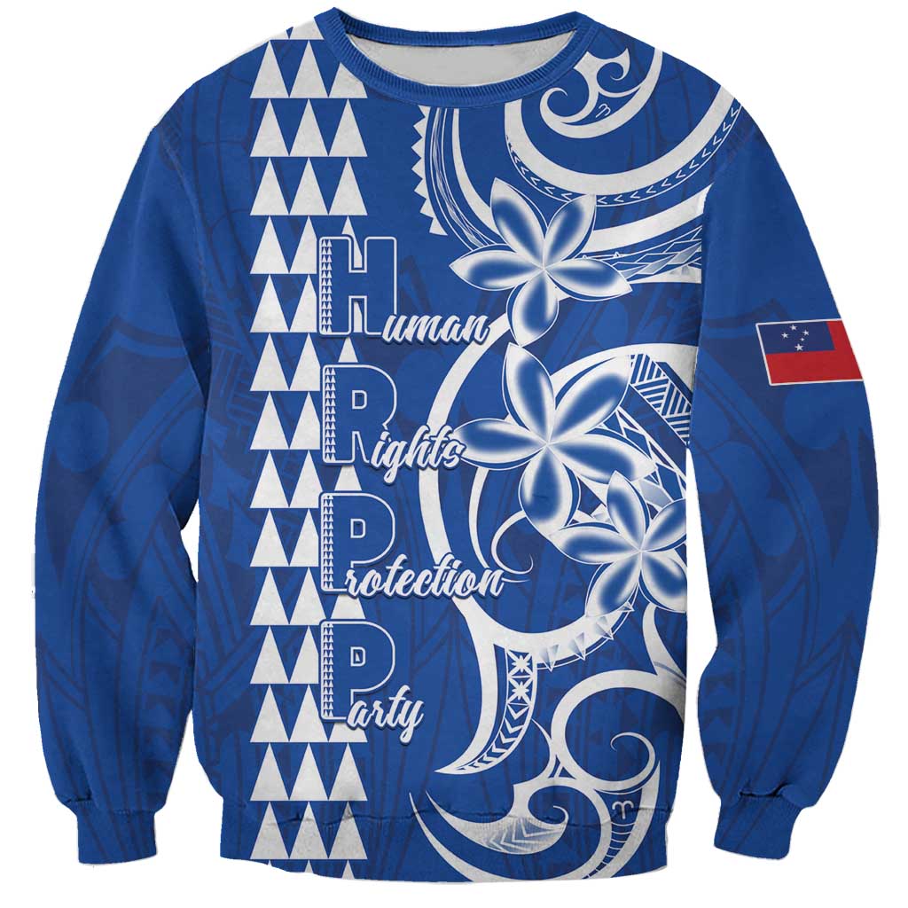 Samoa HRPP Party Sweatshirt Polynesian Pattern - Polynesian Pride