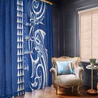 Samoa HRPP Party Window Curtain Polynesian Pattern LT05 - Polynesian Pride