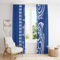 Samoa HRPP Party Window Curtain Polynesian Pattern LT05 - Polynesian Pride
