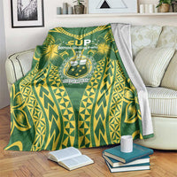 Samoa SUP Blanket Samoan Coat Of Arms LT05 Green - Polynesian Pride