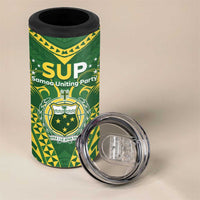 Samoa SUP 4 in 1 Can Cooler Tumbler Samoan Coat Of Arms - Polynesian Pride