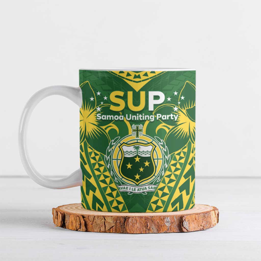 Samoa SUP Ceramic Mug Samoan Coat Of Arms - Polynesian Pride