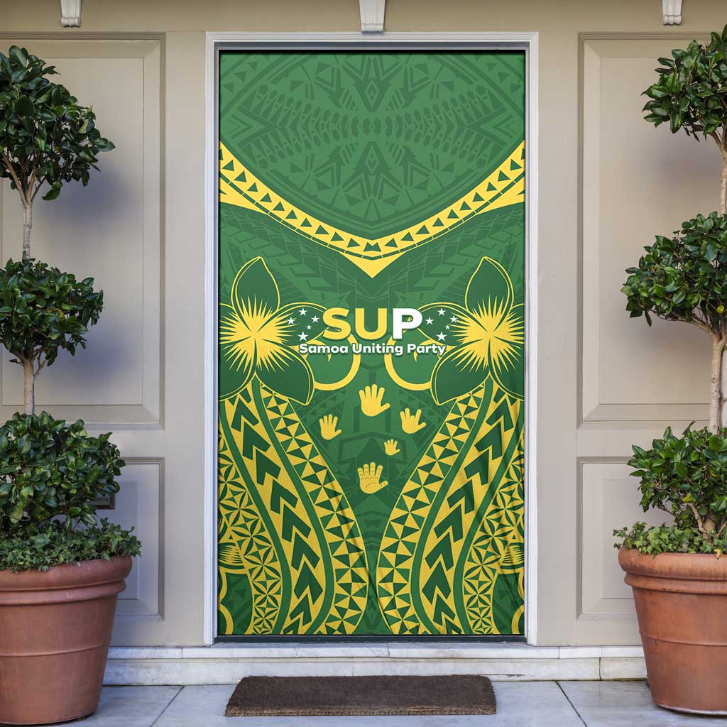 Samoa SUP Door Cover Samoan Coat Of Arms - Polynesian Pride