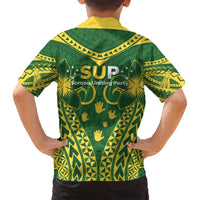 Samoa SUP Family Matching Summer Maxi Dress and Hawaiian Shirt Samoan Coat Of Arms - Polynesian Pride
